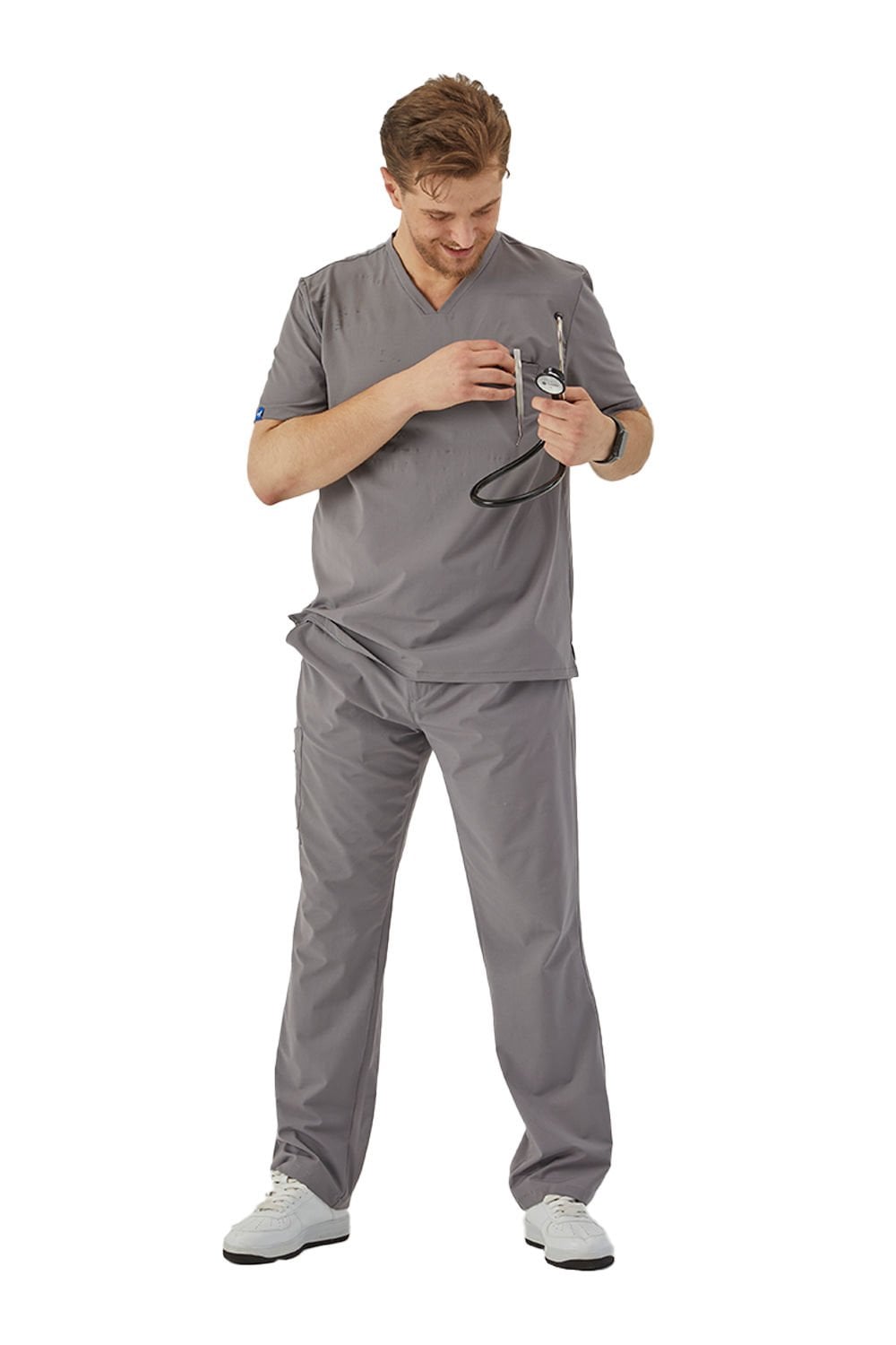 Imperial Basıc - Erkek Likralı Scrubs Üniforma Takımı