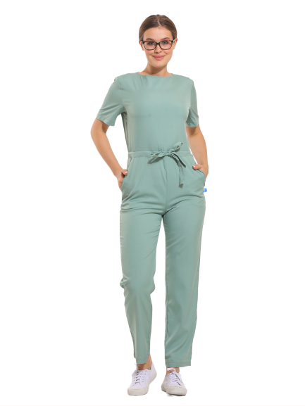 Dynamic Aster - Kadın Likralı Scrubs Üniforma Tulum