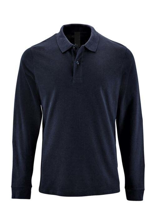 Unisex Polo Yaka Tişört Uzun Kol - %100 Pamuklu İş Tişörtü - Görsel 8