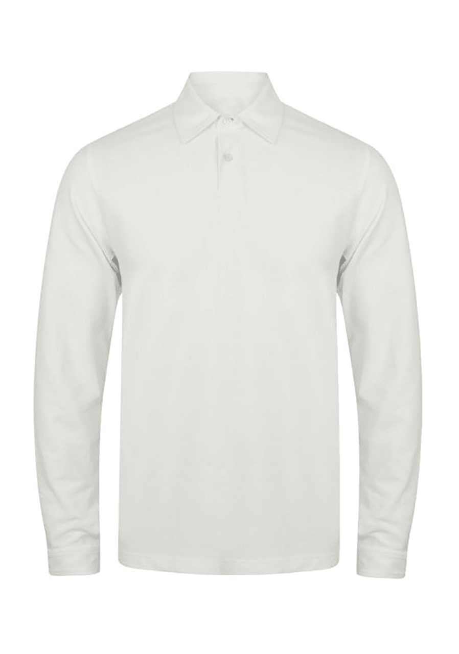 Unisex Polo Yaka Tişört Uzun Kol - %100 Pamuklu İş Tişörtü - Görsel 5